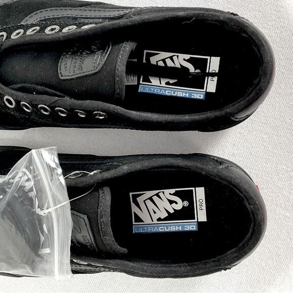 Vans Black Sneakers Canvas & Suede Chima Ferguson Pro 2 Skateboarding Sz 7 NWT - Picture 8 of 9